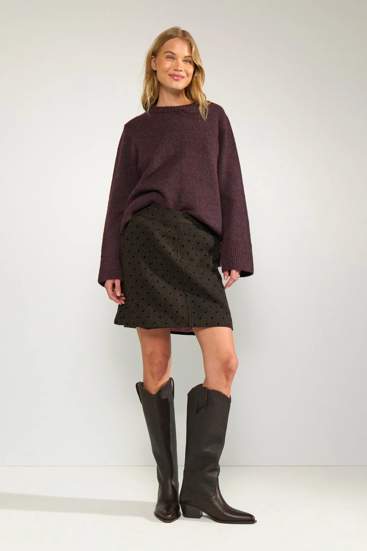 Numph Amia Skirt - Black Coffee