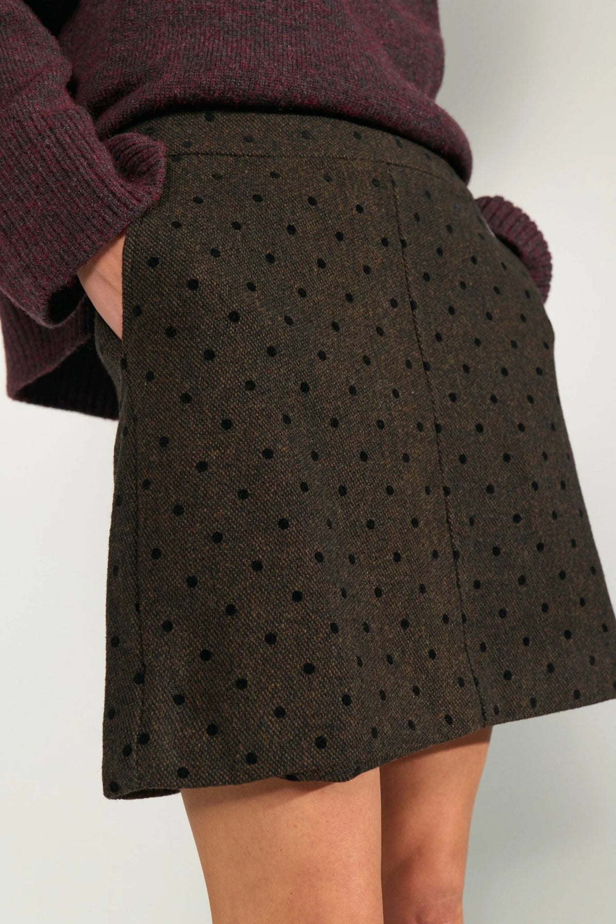 Numph Amia Skirt - Black Coffee