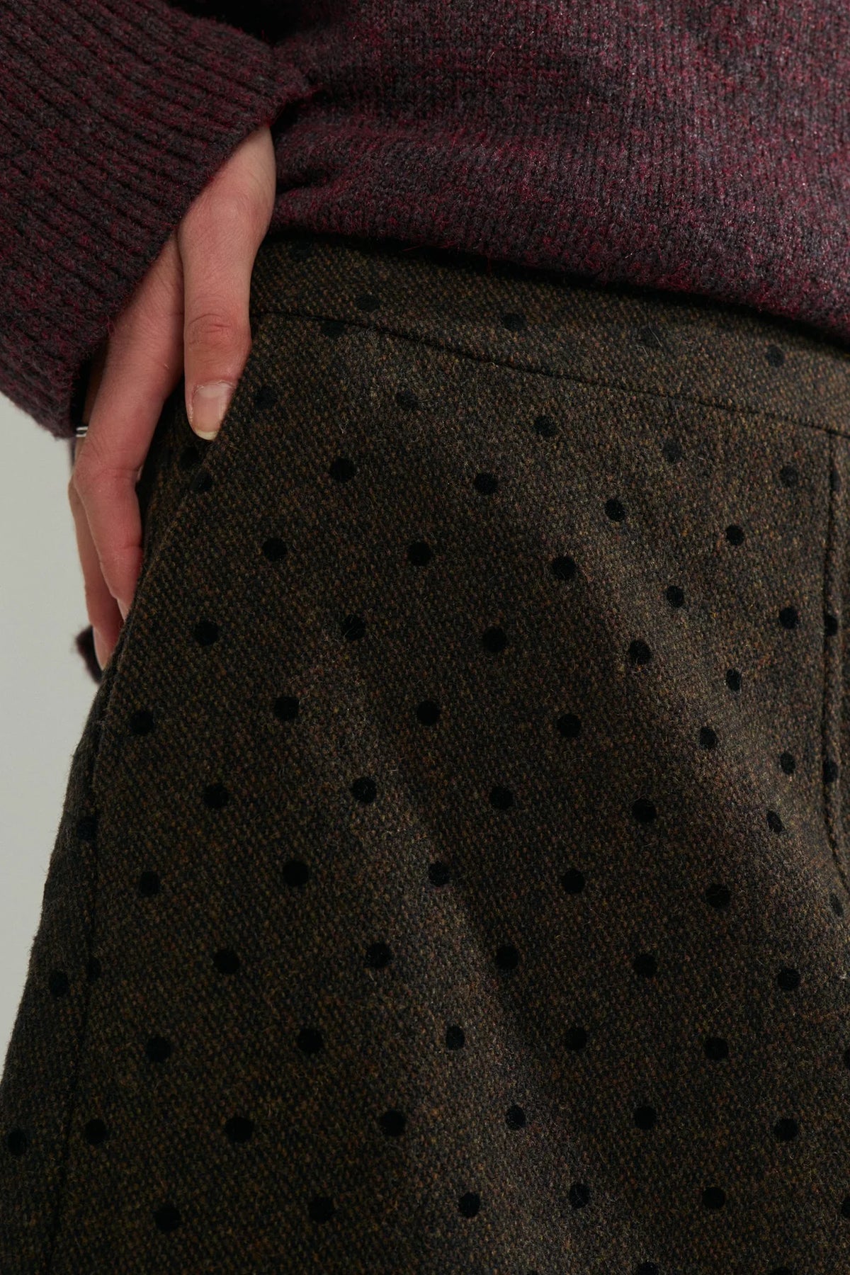 Numph Amia Skirt - Black Coffee