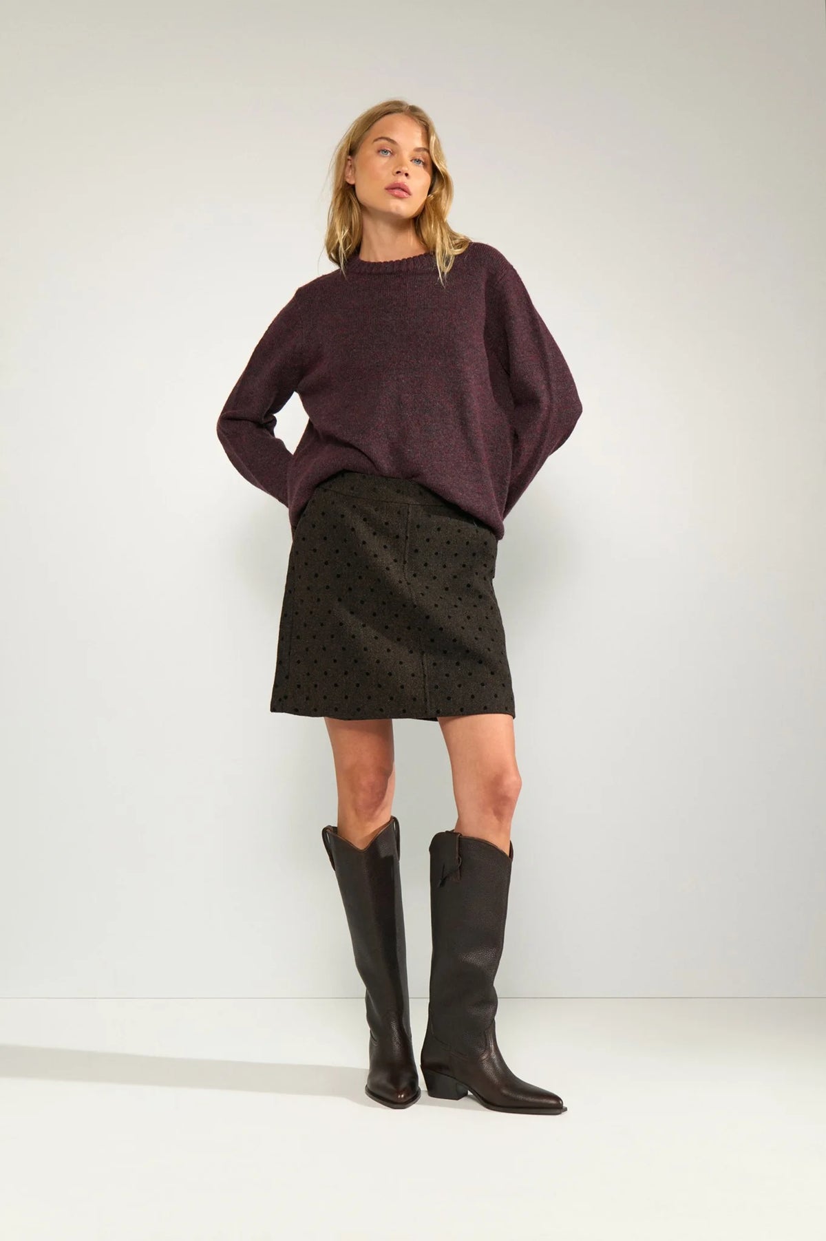 Numph Amia Skirt - Black Coffee