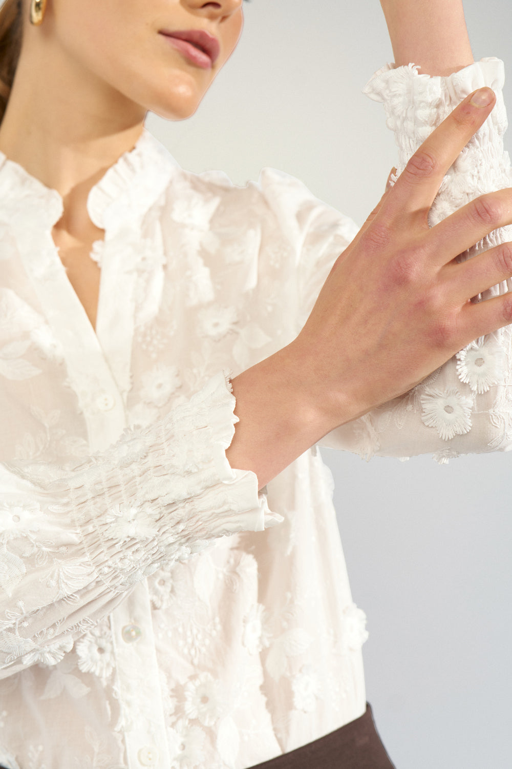 Numph Lenea Shirt - Bright White