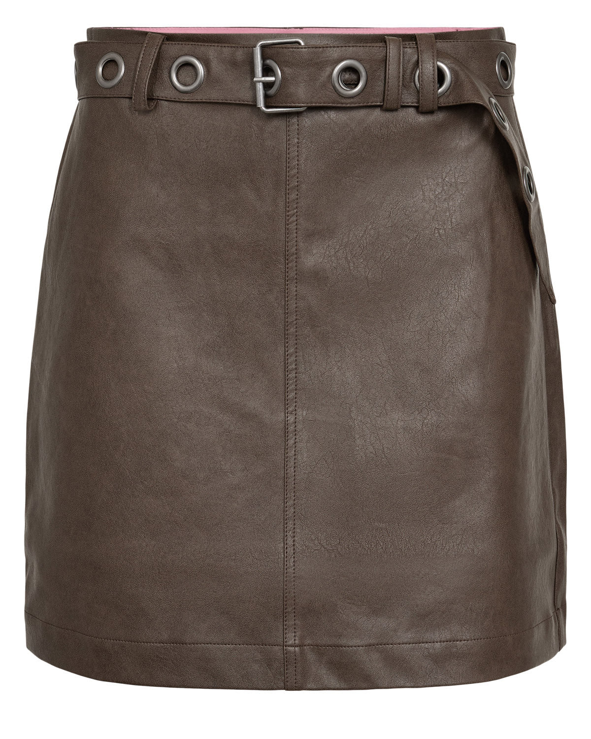 Numph Dorith PU Skirt - Black Coffee