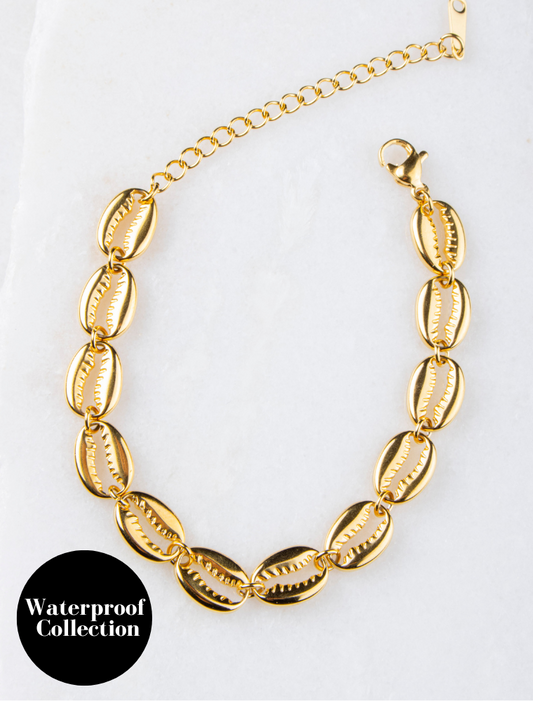 Olia shell bracelet - gold