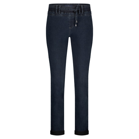 Red Button Tessy Ribjog - dark denim