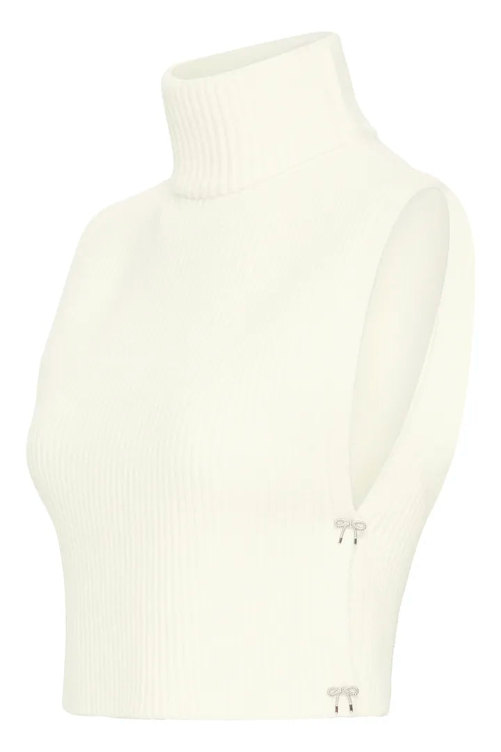 Fransa Ishal Vest - whisper white