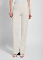 Lysse Knit Denim Trousers - oat