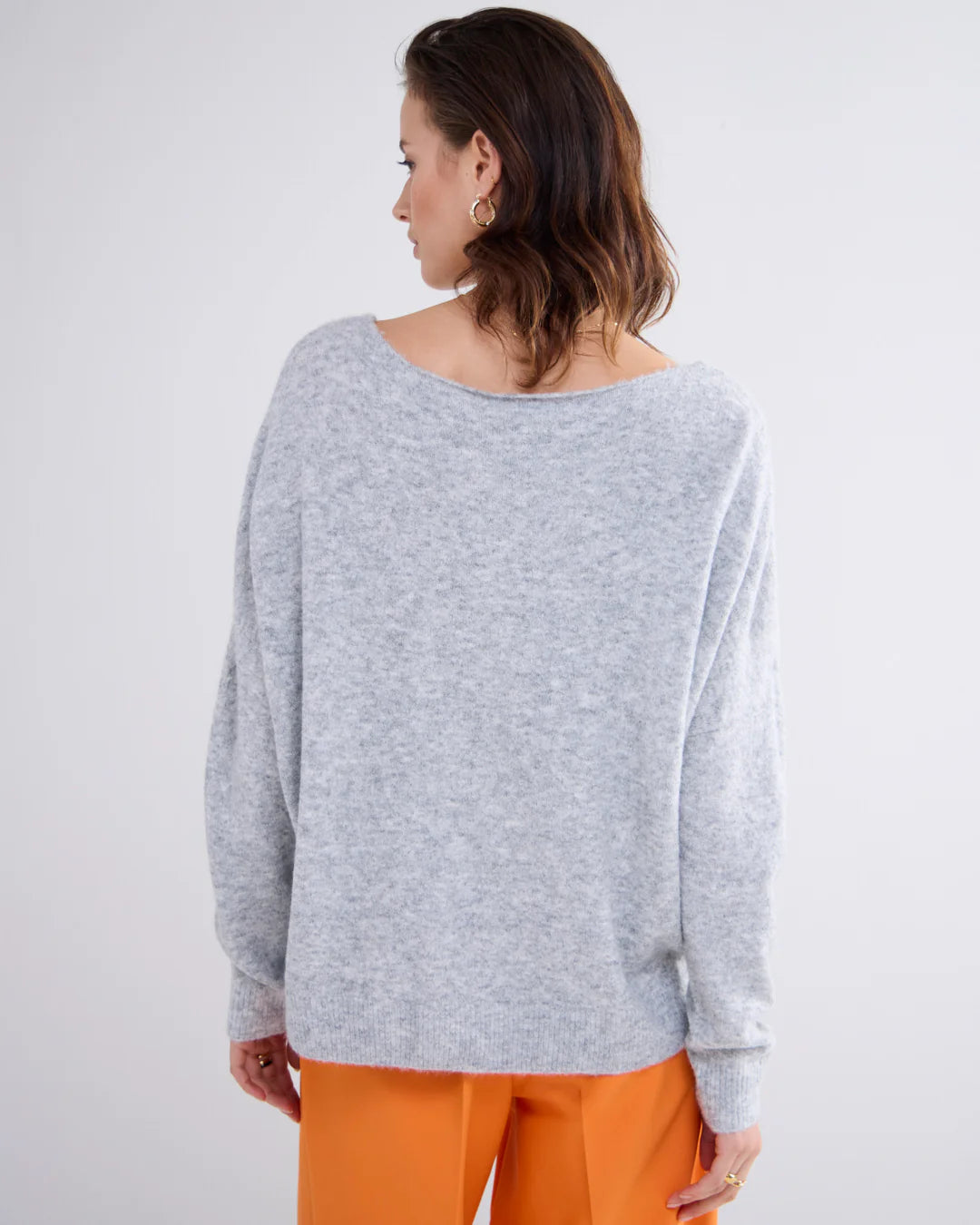 Summum Boat Neck Sweater - Mist