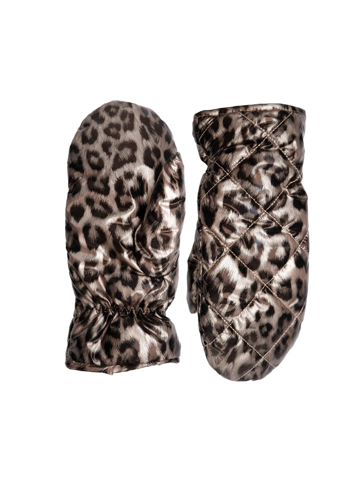 BC Nadina Quilted Leo Mittens - Golden Leo