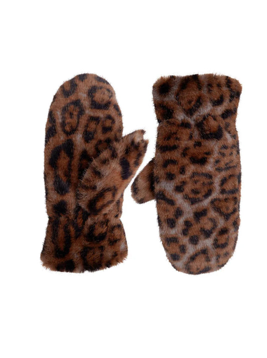 BC Blaze Soft Mittens - Mocca Leo