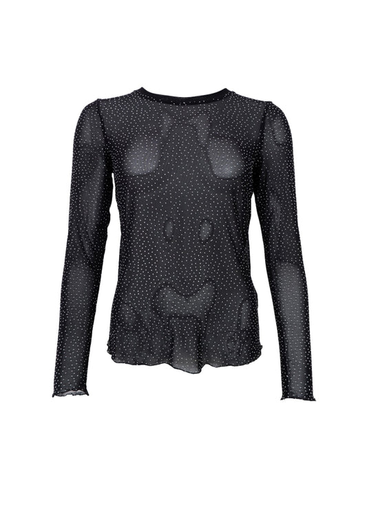 BC Alexis Rhinestone Top - black