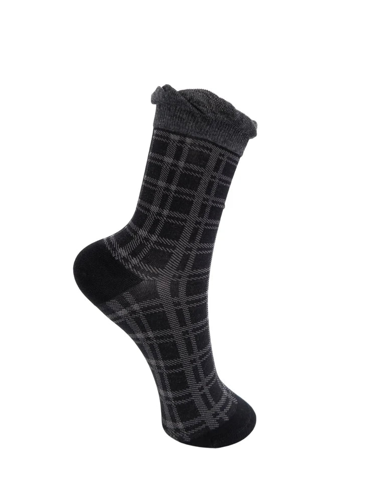 BC Checkie Socks - Black