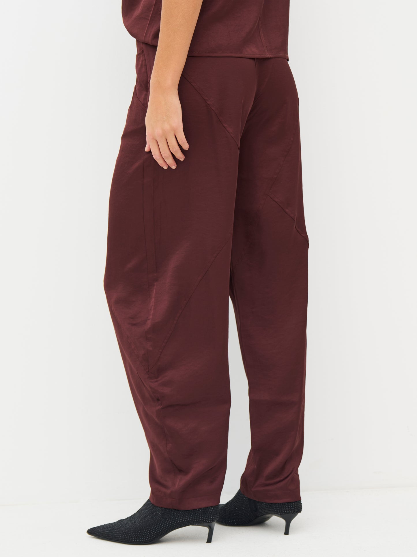 NU Denmark Emory Trousers - burgundy