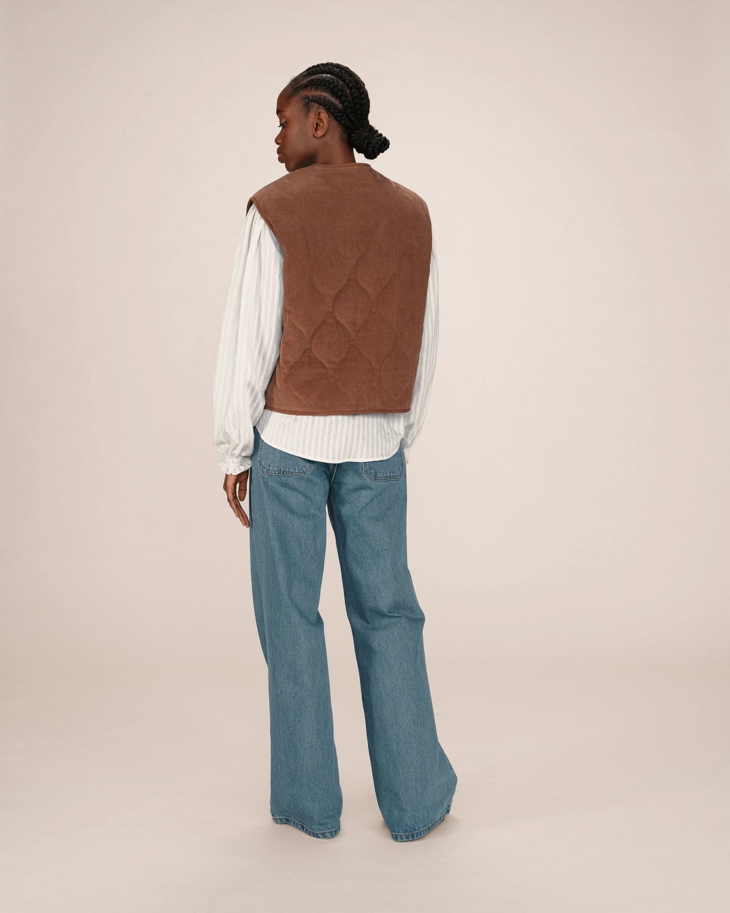 Grace & Mila Seth Waistcoat - brown