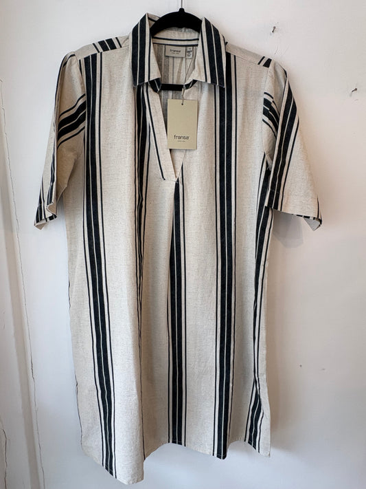 Fransa Maddie Tunic Dress - Wide Stripe