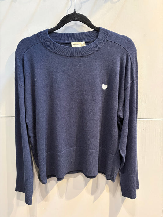 Fransa Melani Pullover - Navy Blaze
