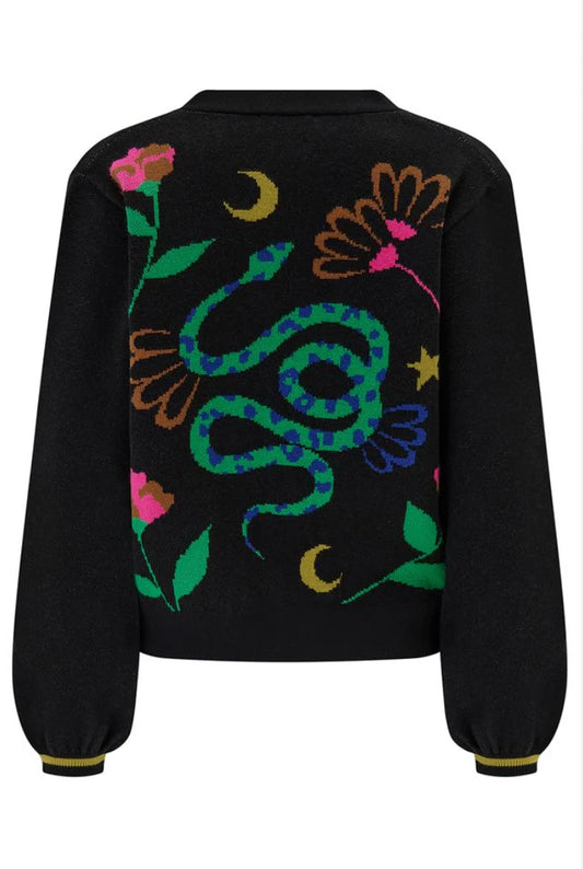 Adrian Cardigan - black snake