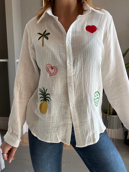 Vacation shirt - white