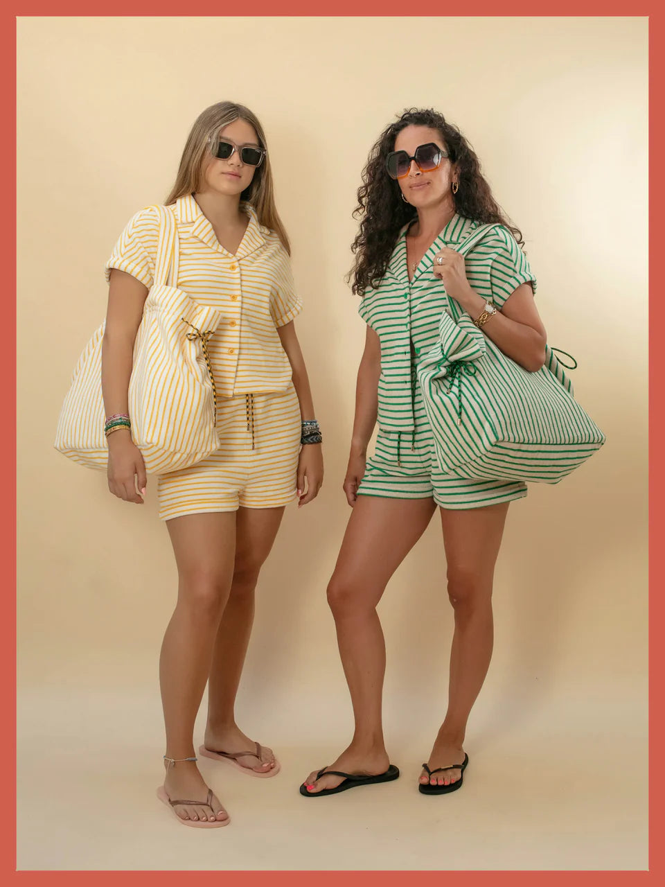 Nooki Caspian Towelling Stripe Blouse - Yellow