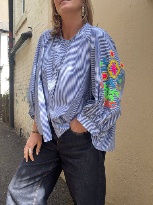 Marta Aleta Shirt - navy