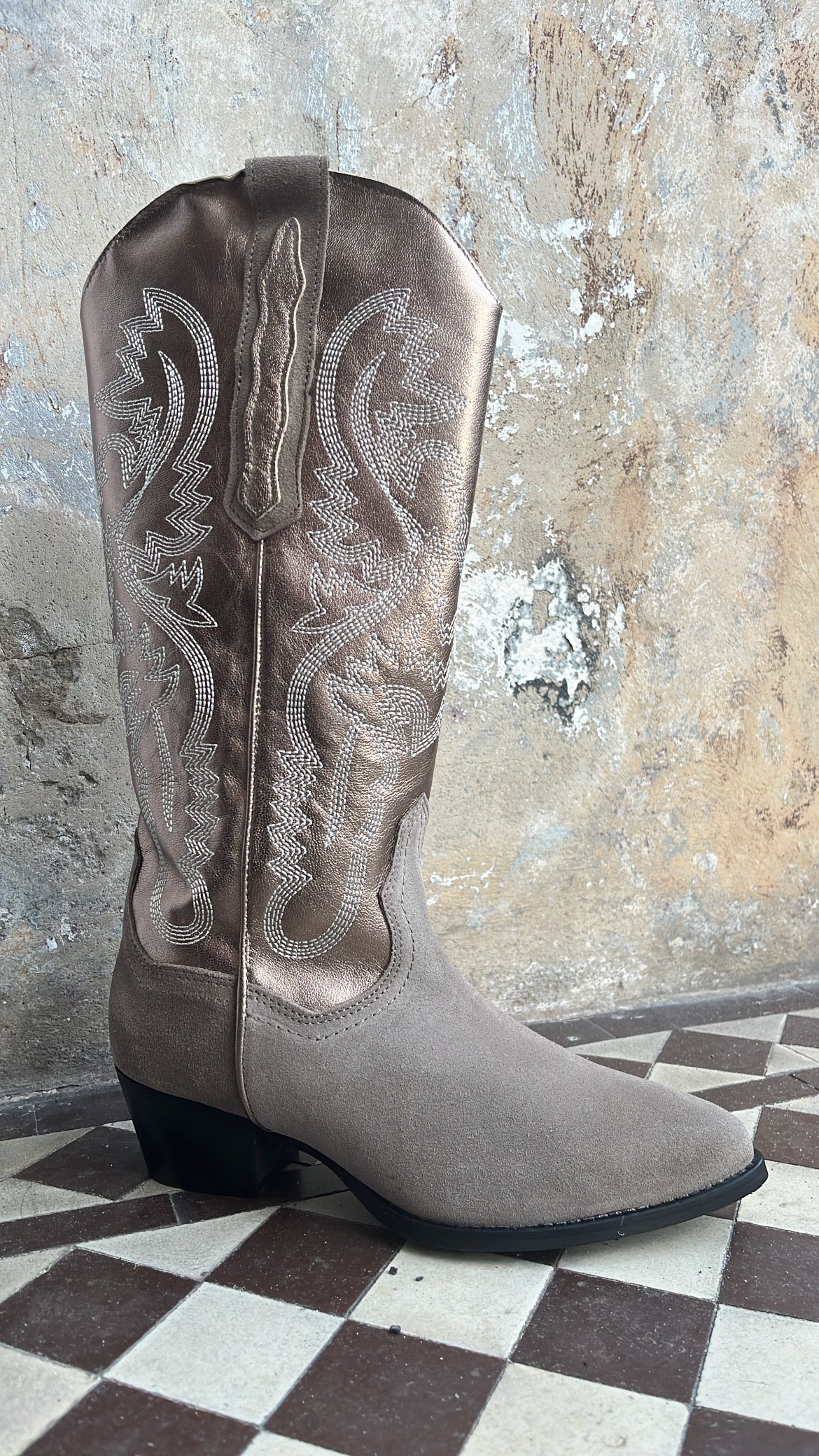 DWRS western boots - smoke grey