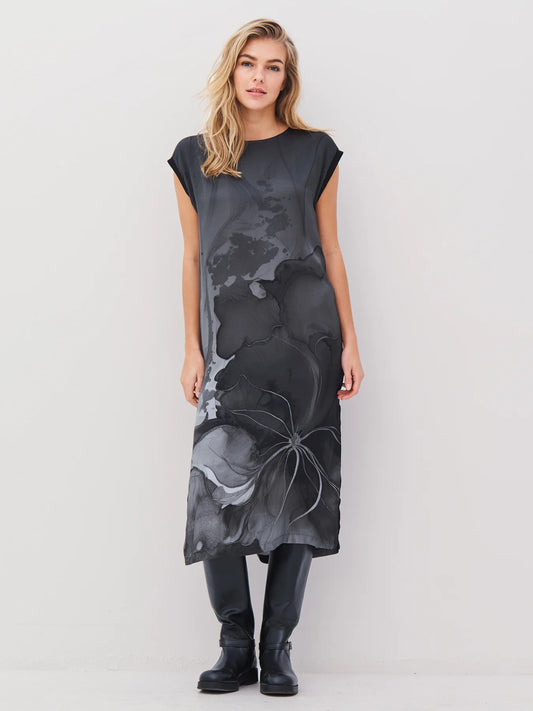 NU Denmark Abbi Long Dress - Grey Mix