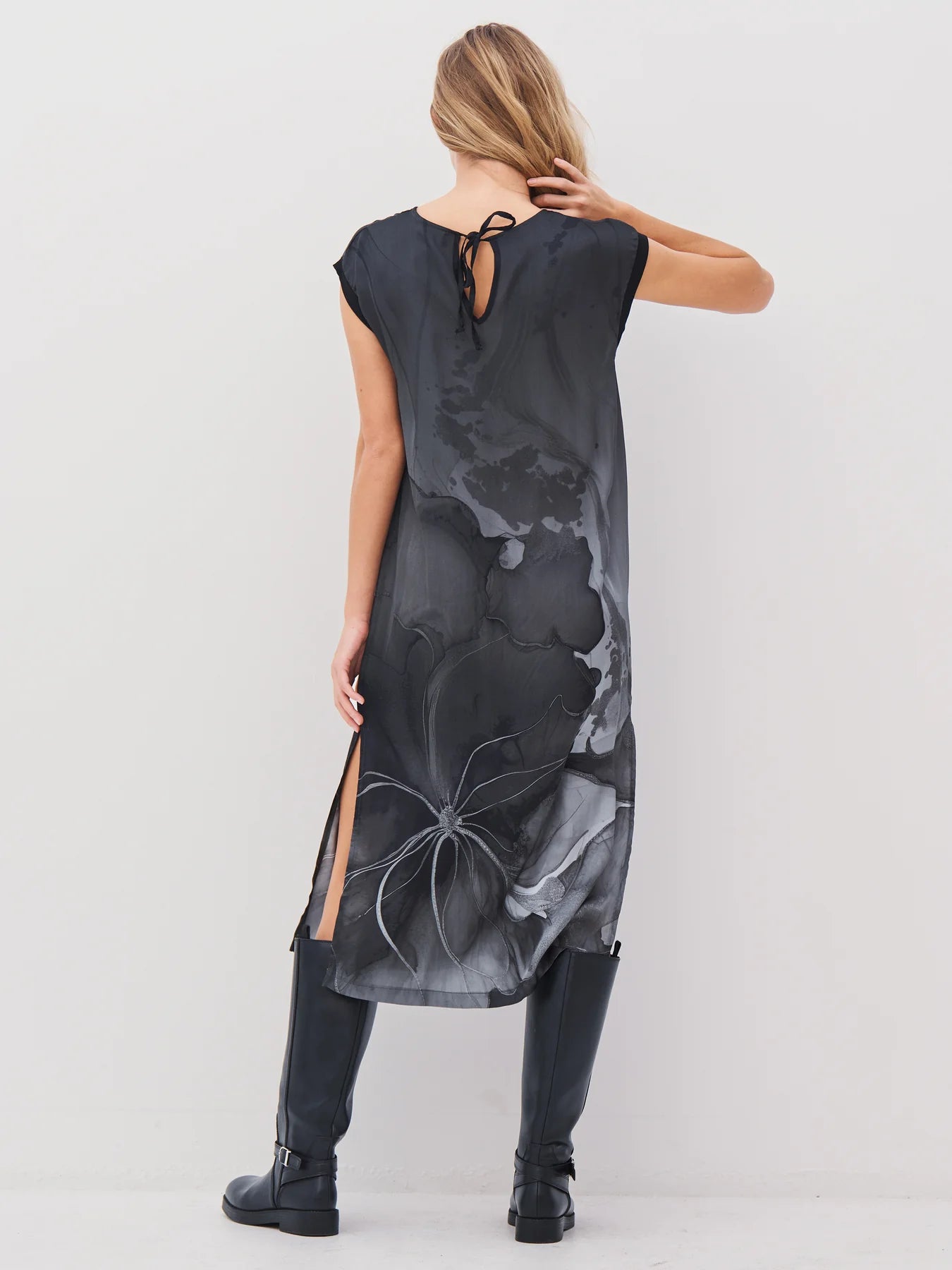 NU Denmark Abbi Long Dress - Grey Mix