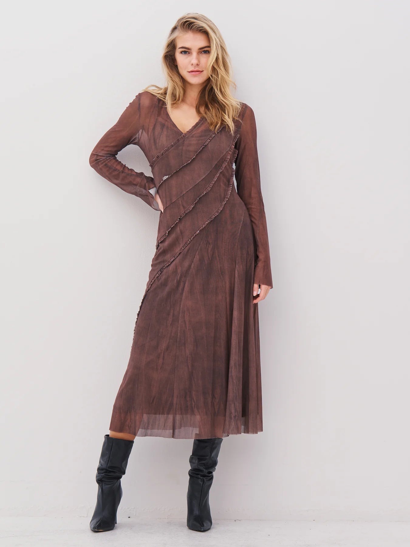 NU Denmark Agna Dress - brown