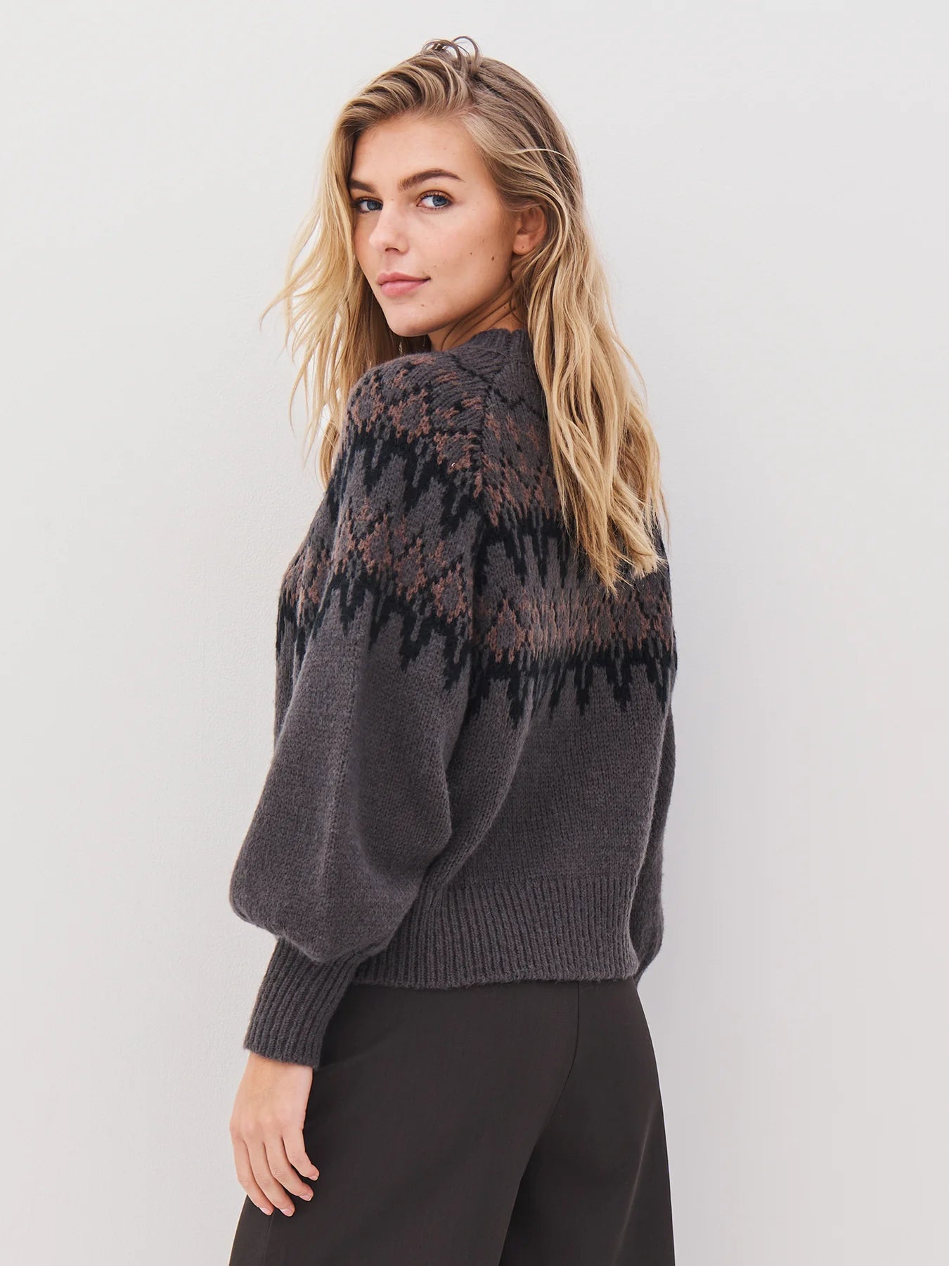 NU Denmark Alena Pullover Knit - Grey Mix