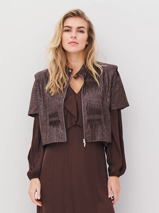 NU Denmark Anett Zip up Blouse Jacket