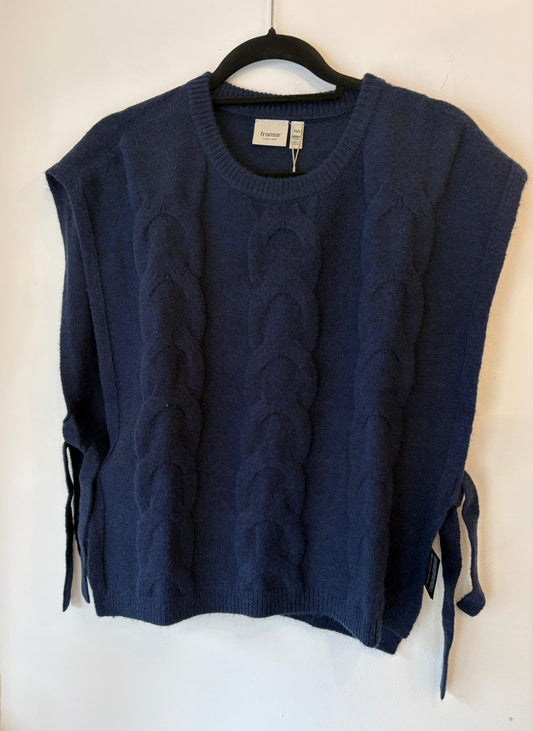 Fransa Calan Poncho - Navy Blazer
