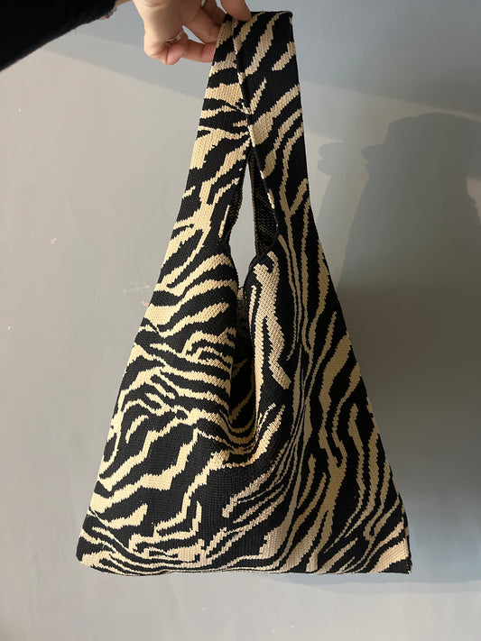 Fabric grab bag - zebra