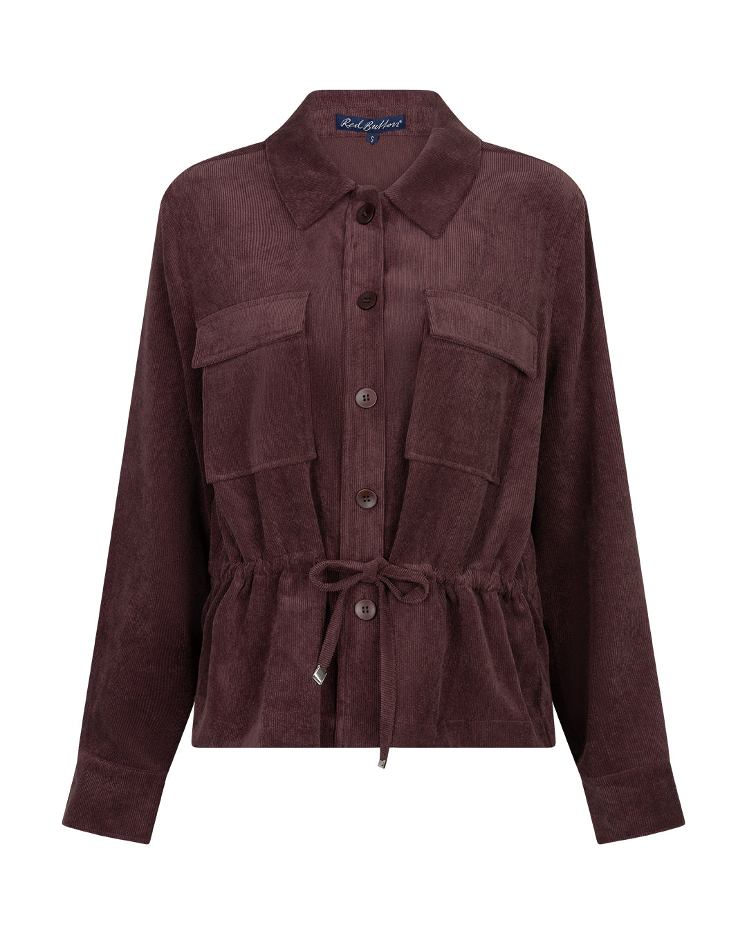 RB Drew Cord Shirt - burgundy