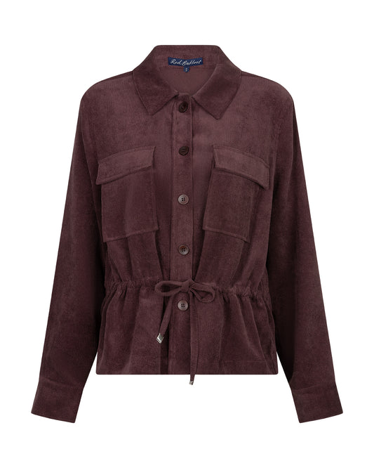 RB Drew Cord Shirt - burgundy