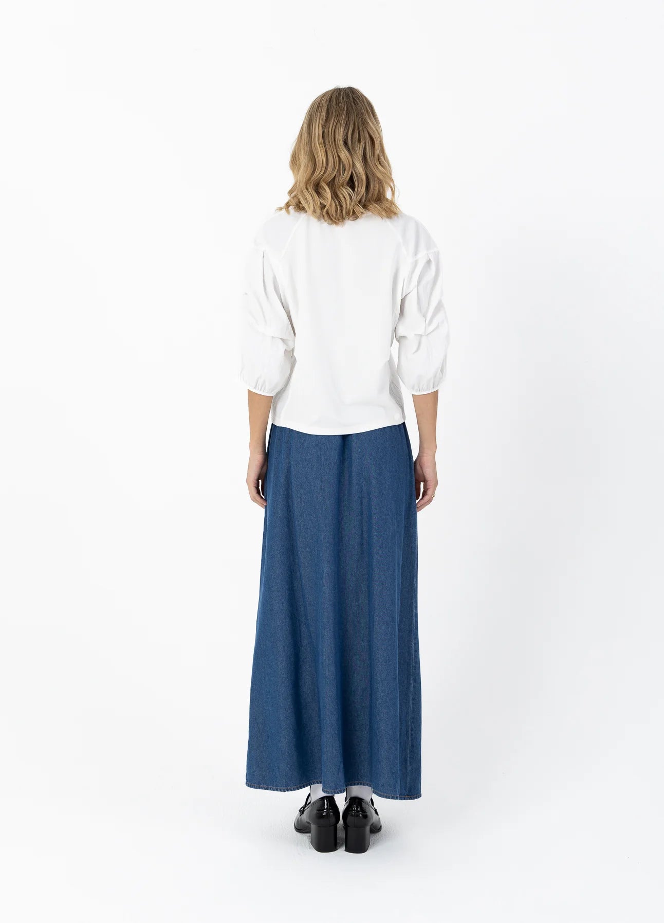 Coster CPH Blouse with Mix Puffy Sleeves - Off White