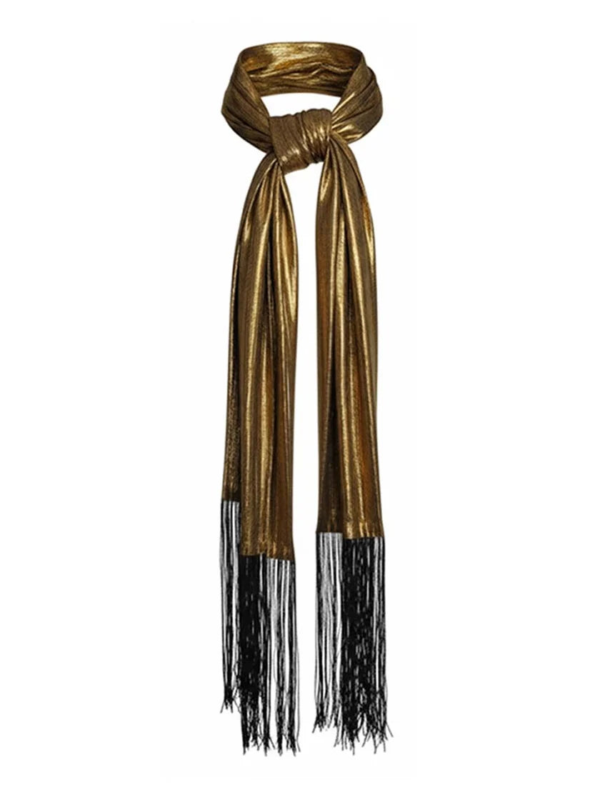 Nooki Brady Skinny Scart - Gold