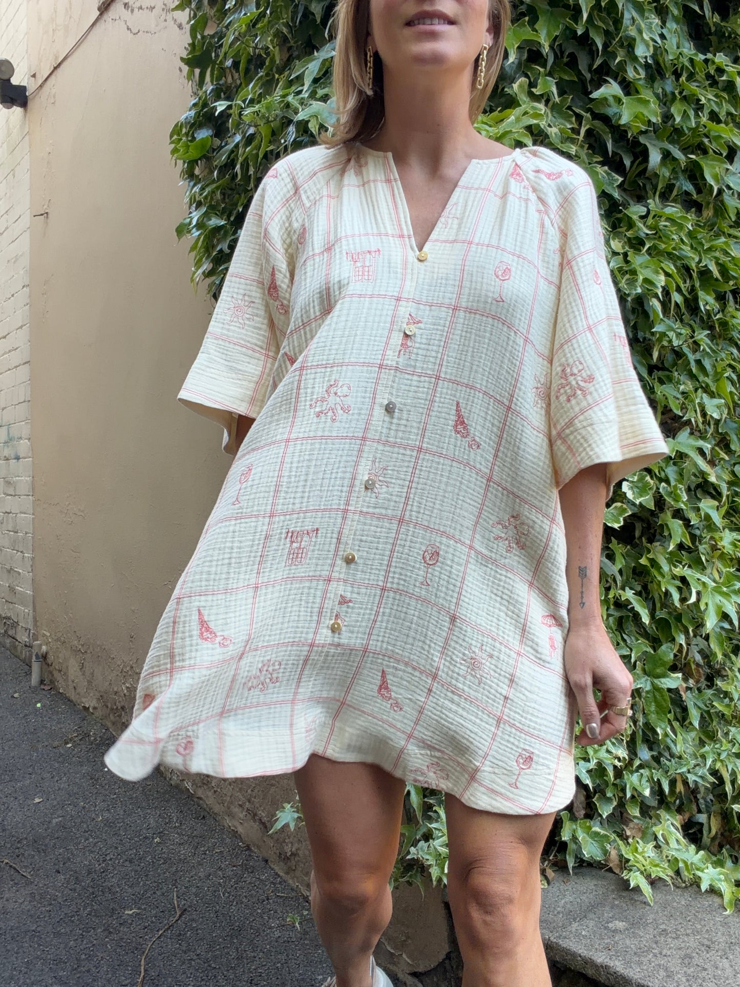 FRNCH Tommaso Dress- cream