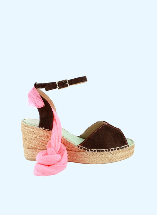 Cisne Espadrille - chocolate suede