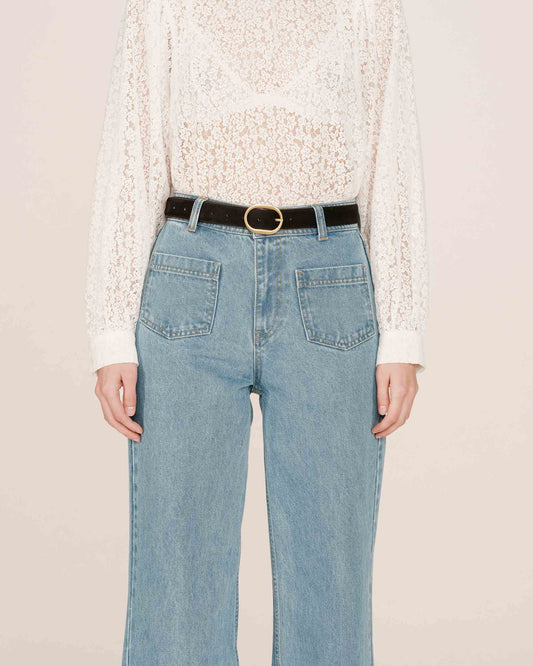 G&M Slim Belt - black