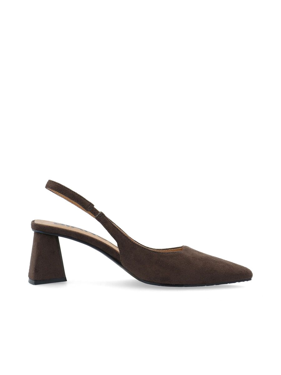 BIANCO Biamaralyn Slingback Heels - Brown suede