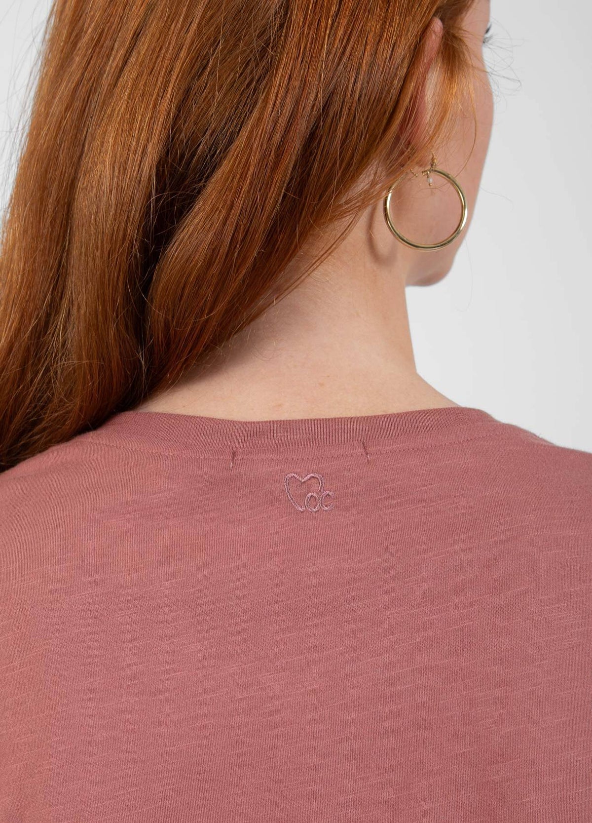 Coster Copenhagen Heart Basic V-neck T-Shirt - Apple Butter