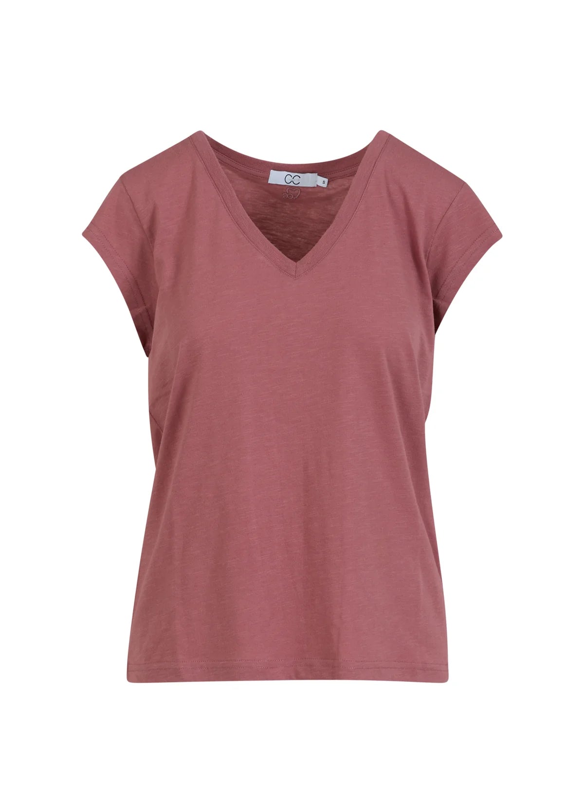 Coster Copenhagen Heart Basic V-neck T-Shirt - Apple Butter