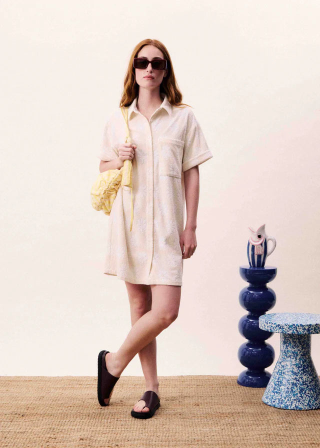 FRNCH Aquinea Cream Dress