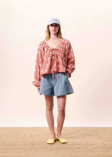 FRNCH Maui Blouse - Red