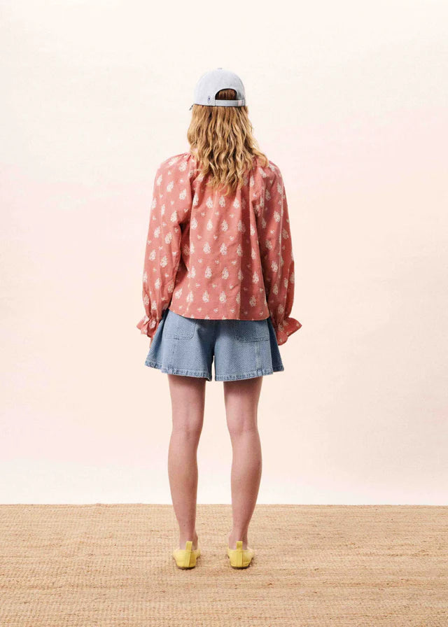 FRNCH Maui Blouse - Red