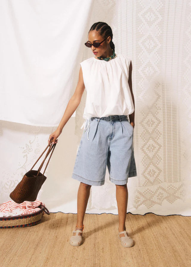 FRNCH Caloggero Top - White