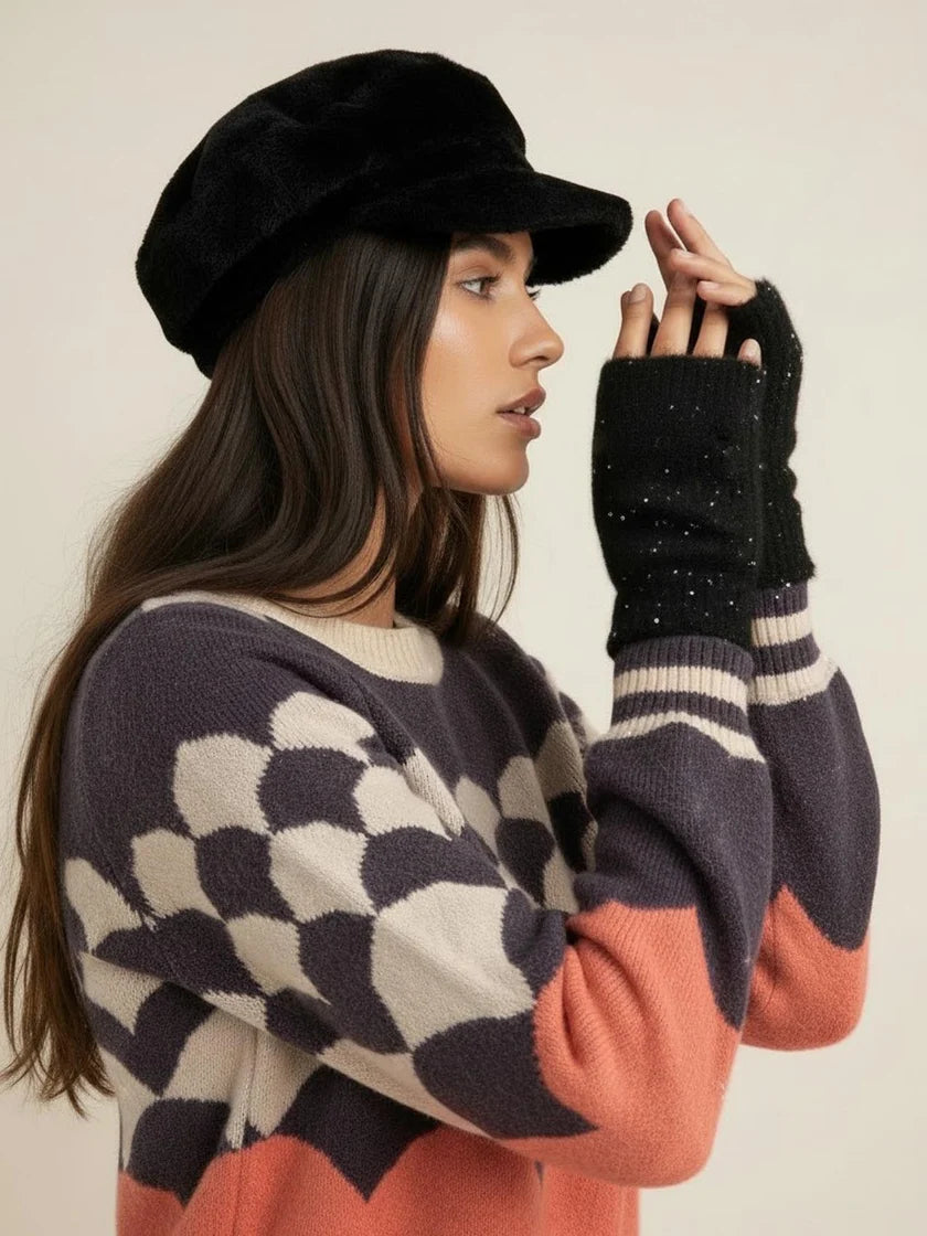 Nooki Chadwick Fingerless Gloves - Black