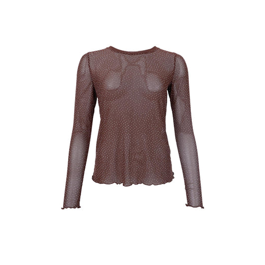 BC Alexis Rhinestone Top - coffee