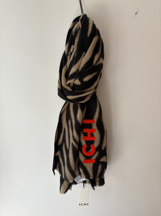 ICHI Leane Scarf - Travertine