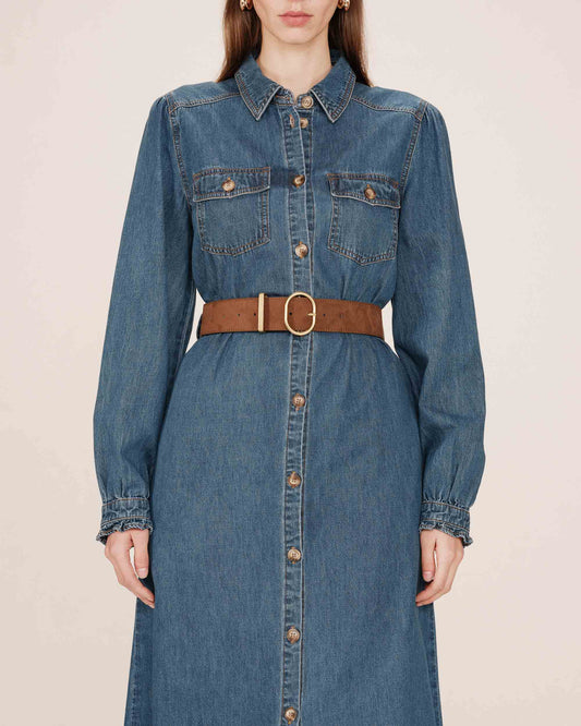 G&M Wide Belt - brown