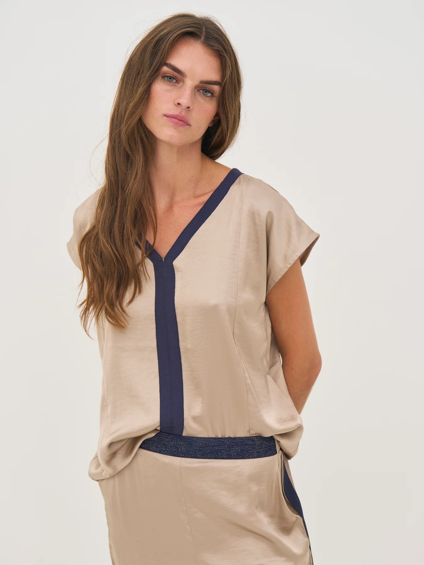 NU Denmark Diem Top - Navy Mix